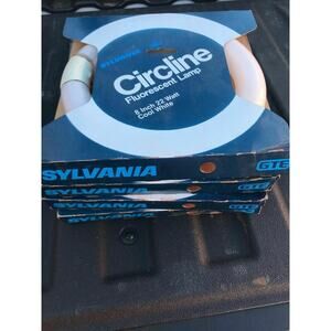 SYLVANIA UTILITY COOL WHITE CIRCLINE 8 INCH FLUORESCENT BULB LOT OF 2 NEW